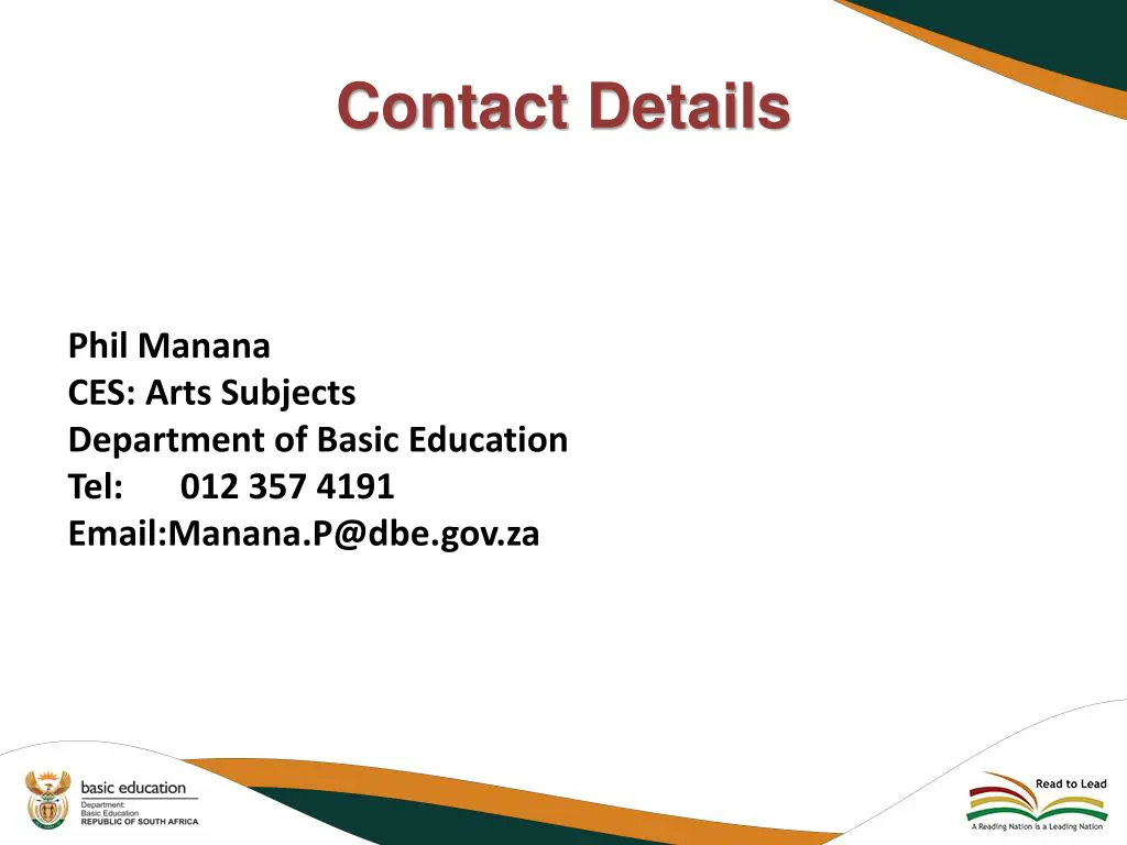 contact details