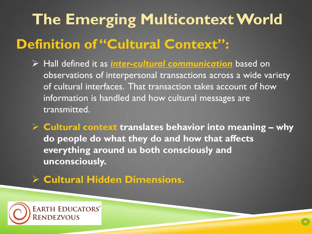 the emerging multicontext world 1