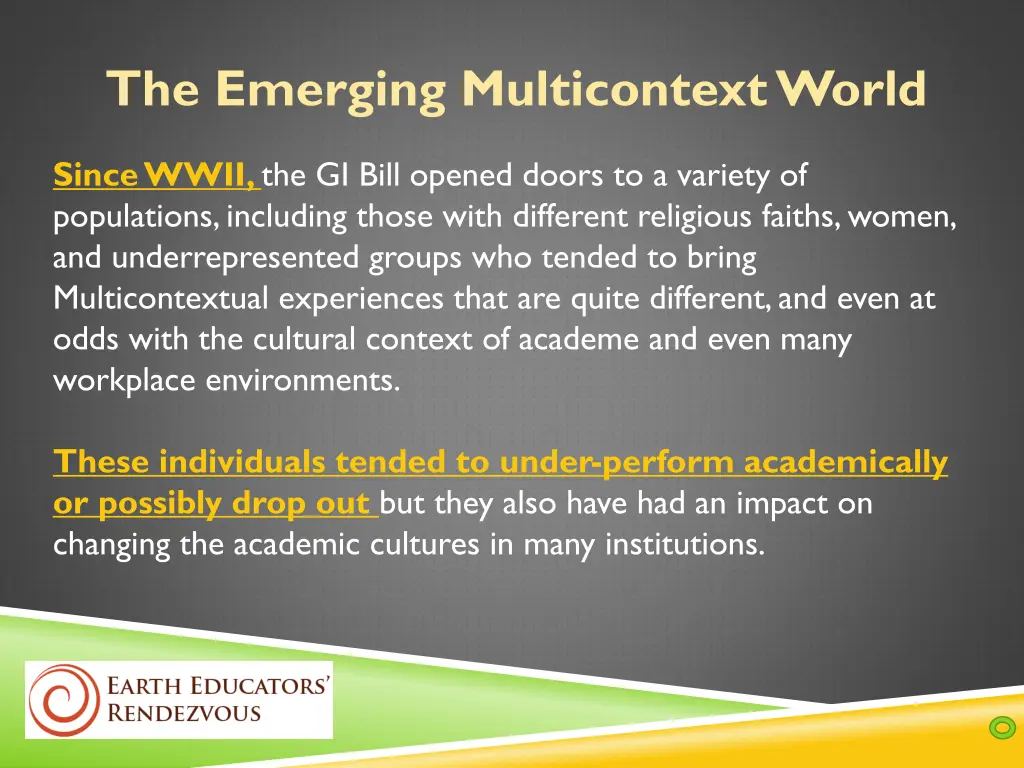 the emerging multicontext world 3