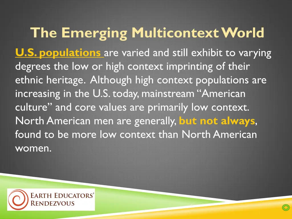 the emerging multicontext world u s populations