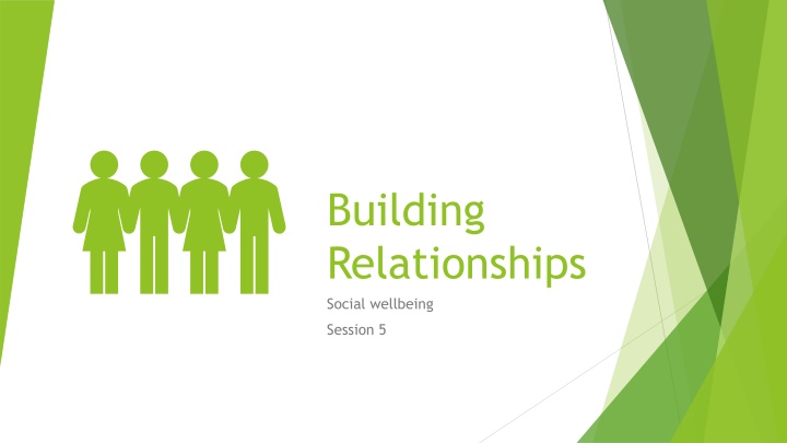 building relationships social wellbeing