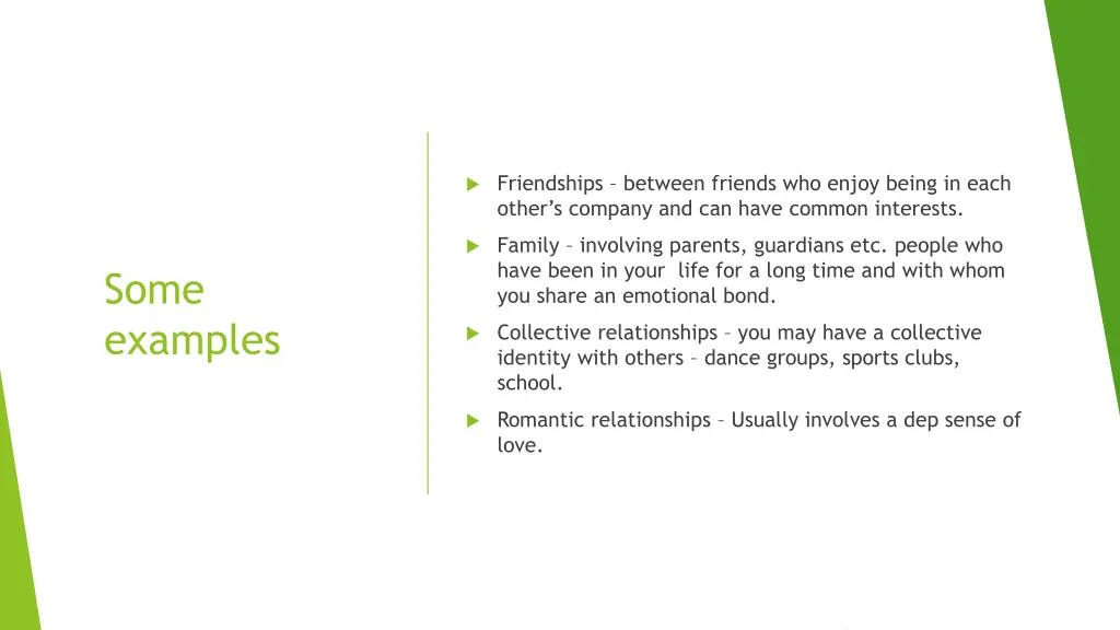 friendships between friends who enjoy being