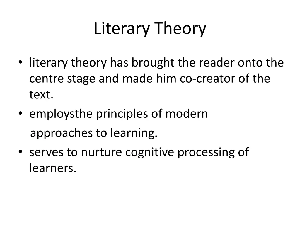 literary theory