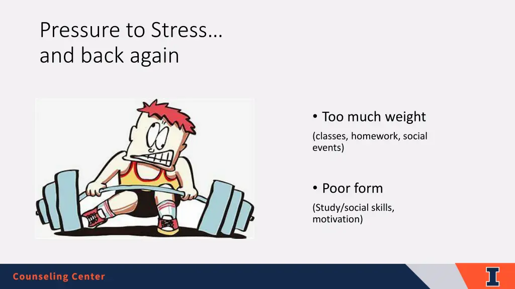 pressure to stress and back again