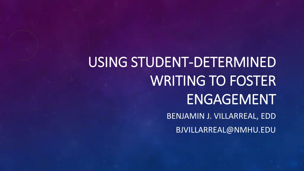 using student using student determined writing