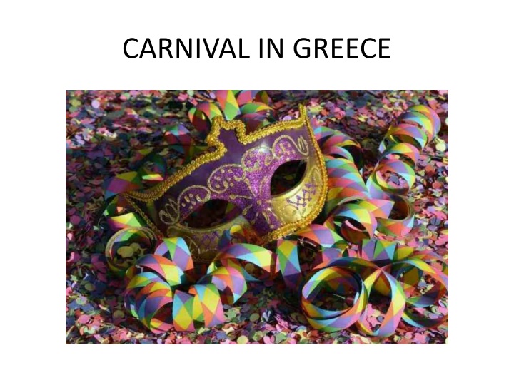 carnival in greece