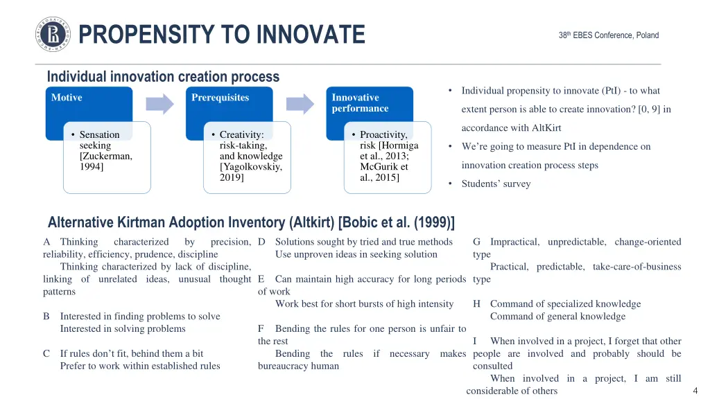 propensity to innovate