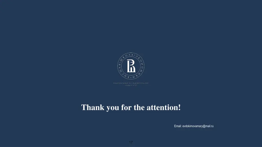 thank you for the attention