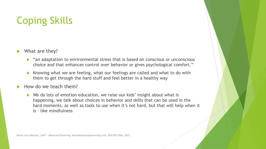 coping skills