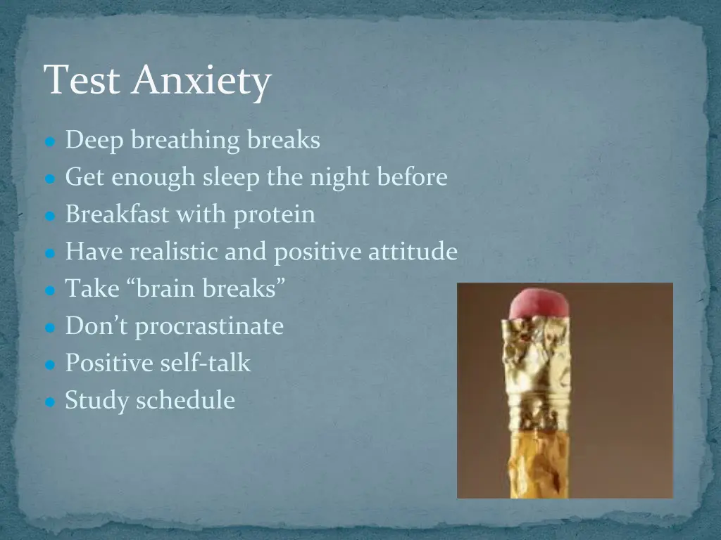 test anxiety