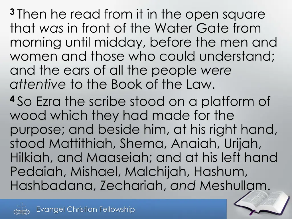 3 then he read from it in the open square that