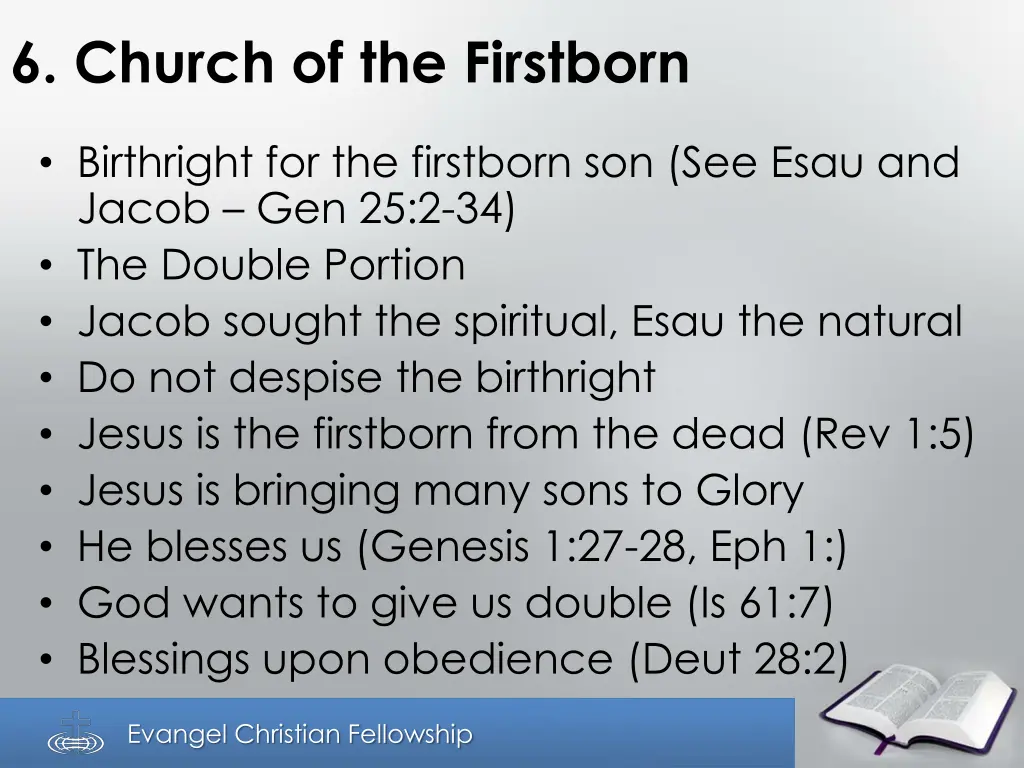 6 church of the firstborn