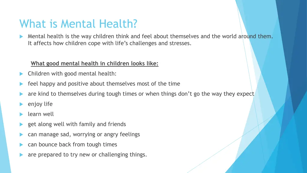 what is mental health