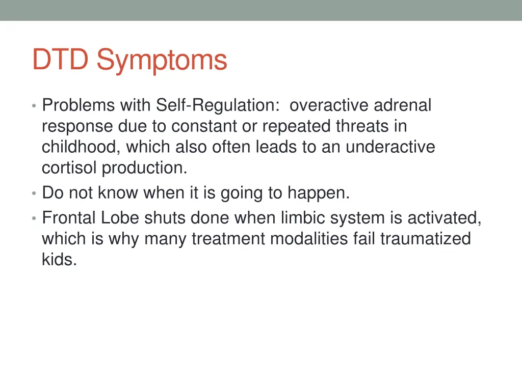 dtd symptoms