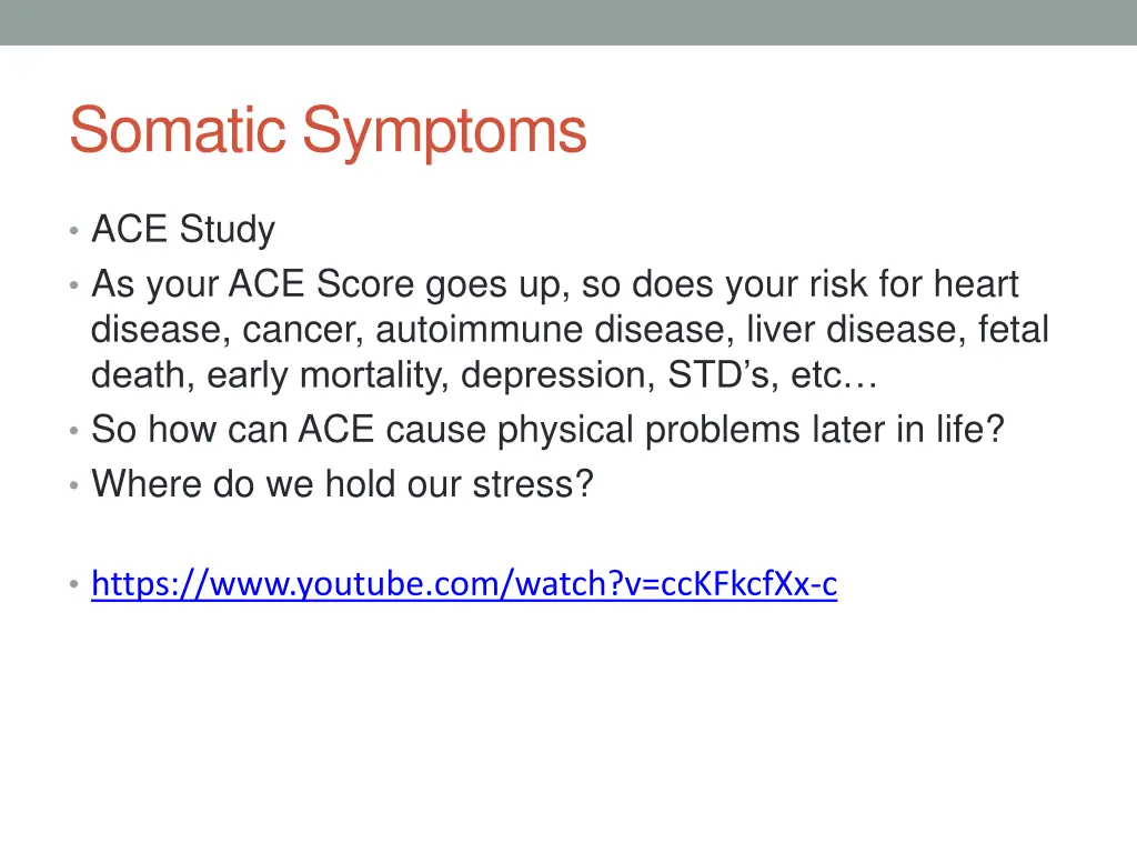 somatic symptoms
