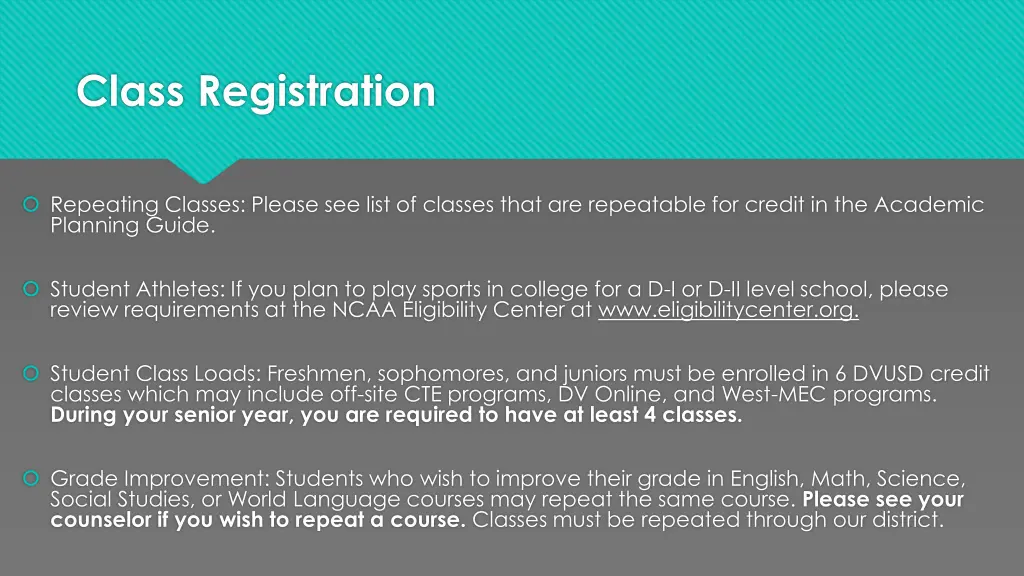 class registration