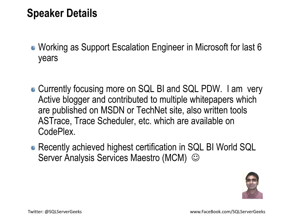 speaker details