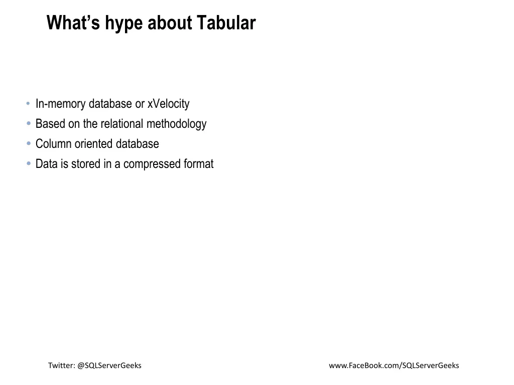 what s hype about tabular