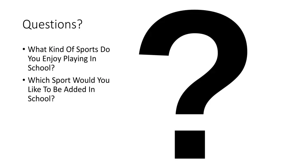 questions