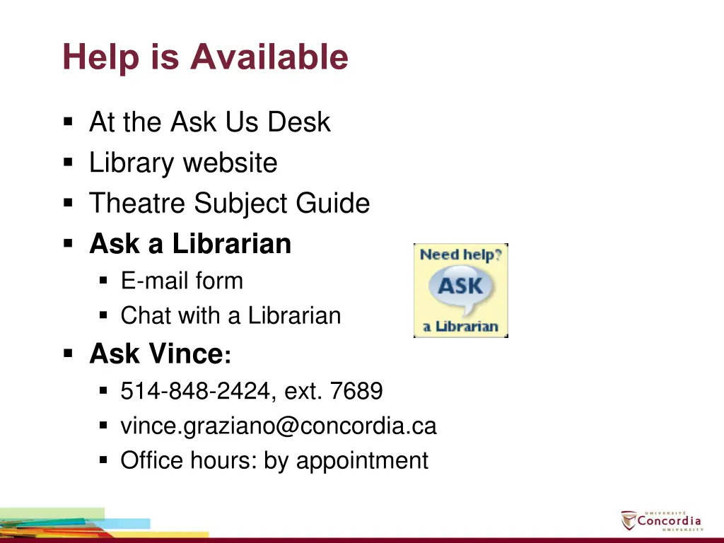 help is available