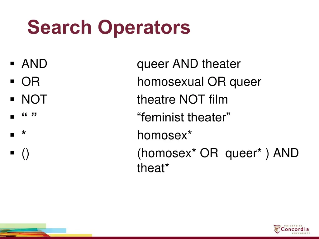 search operators