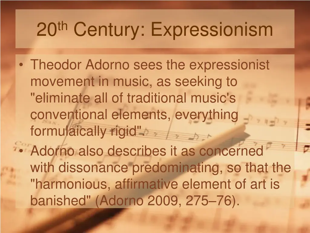 20 th century expressionism