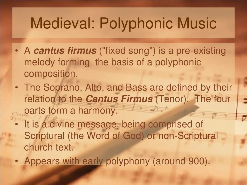 medieval polyphonic music 1