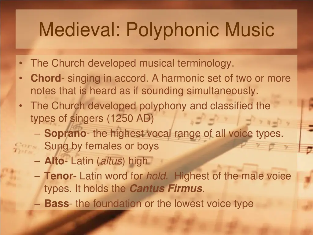 medieval polyphonic music