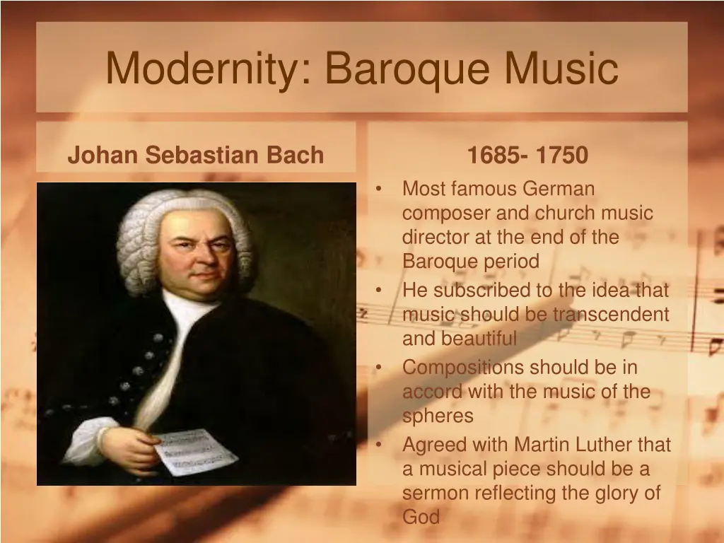 modernity baroque music 1