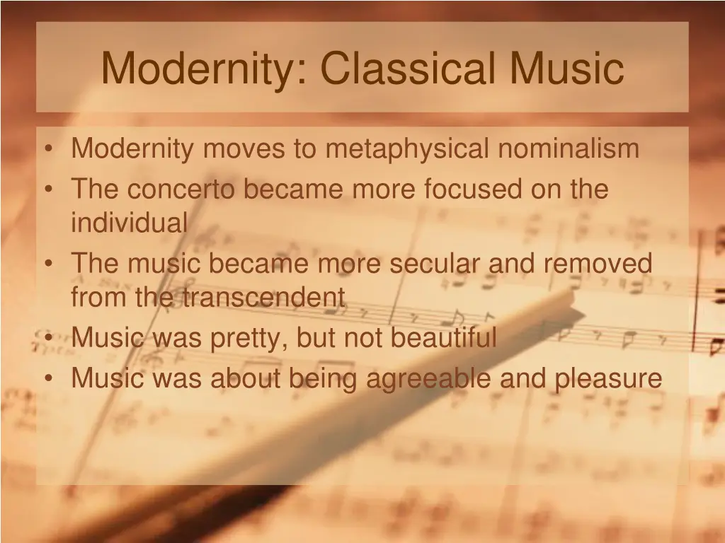 modernity classical music