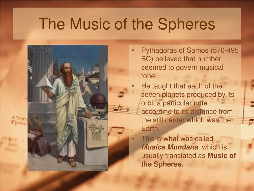 the music of the spheres