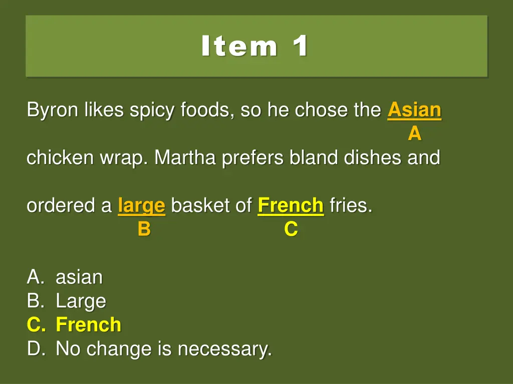 item 1