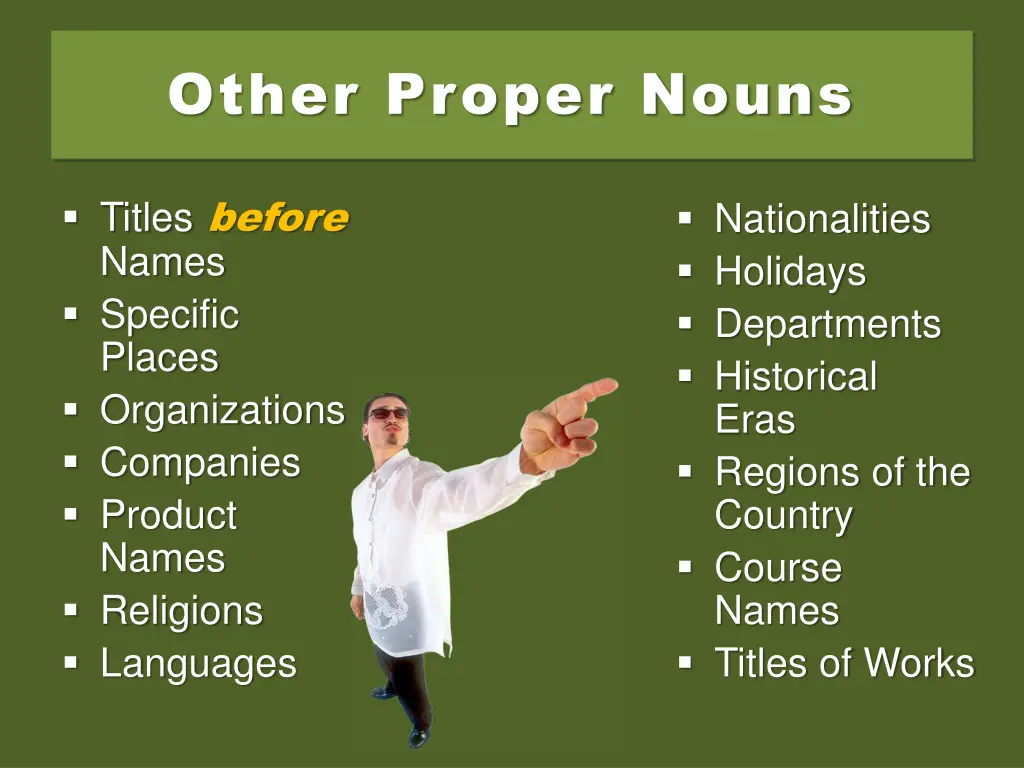 other proper nouns