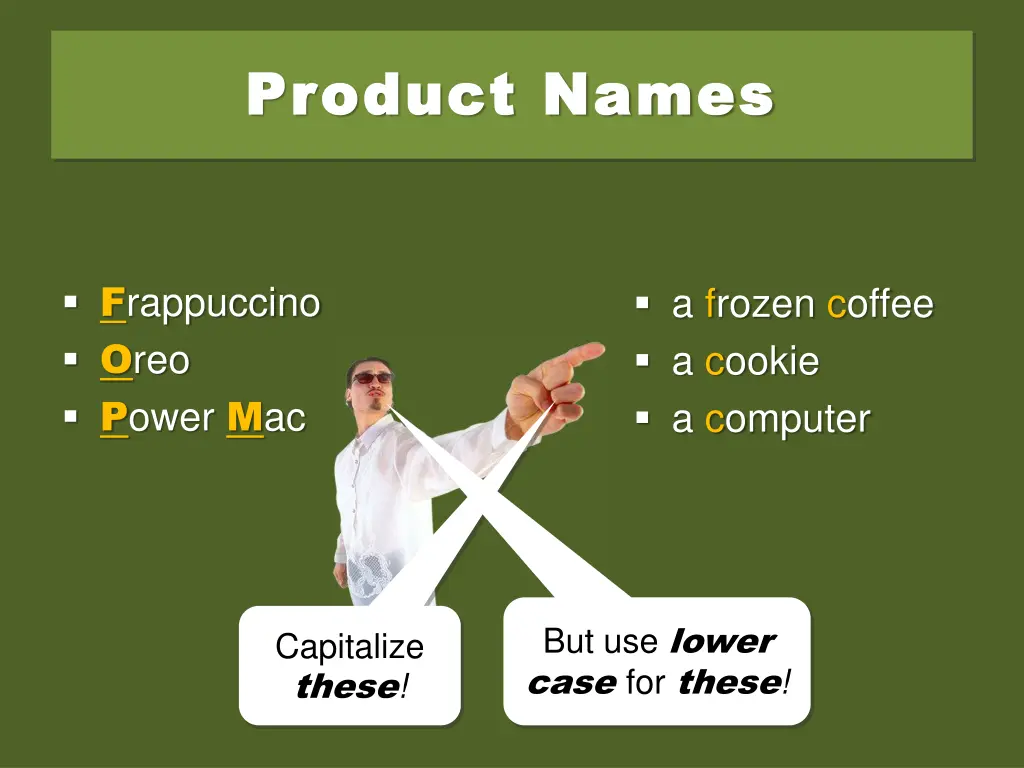 product names product names