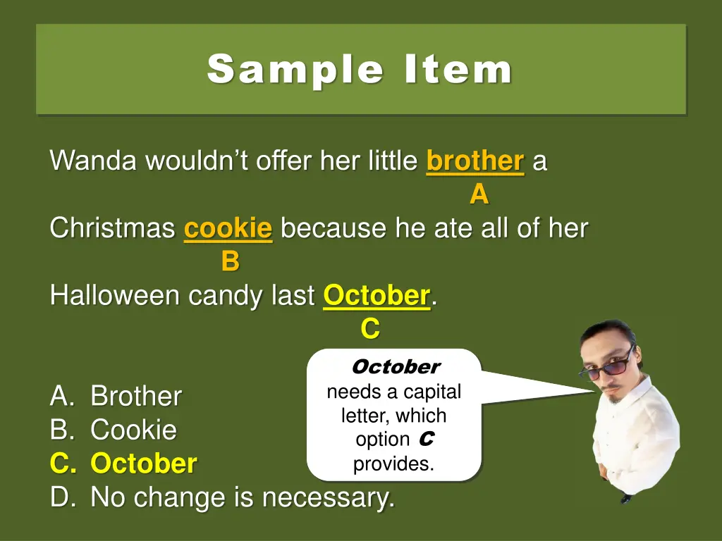 sample item