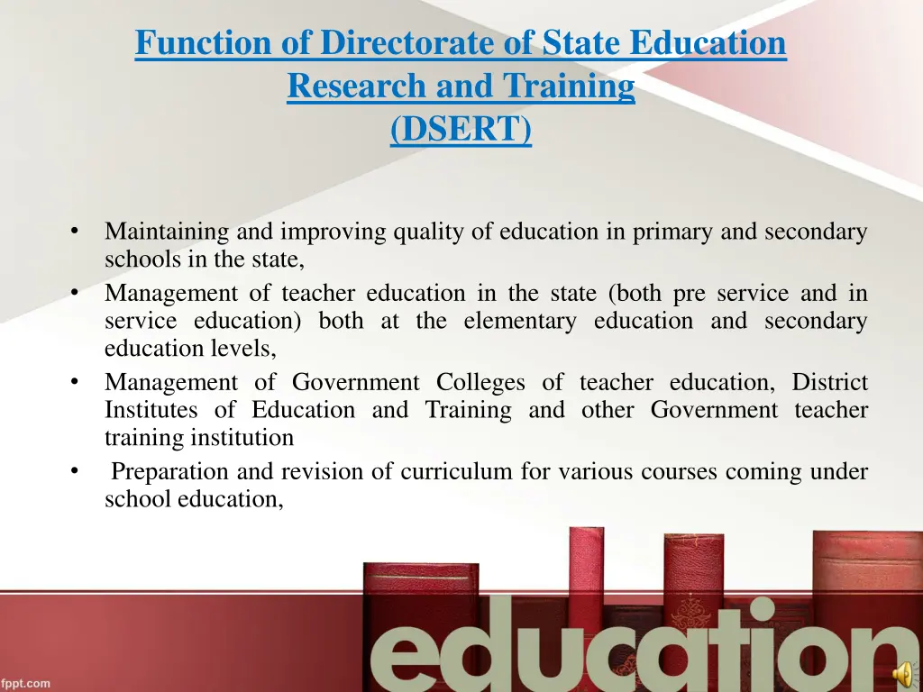 function of directorate of state education