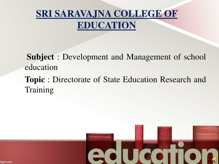 sri saravajna college of education