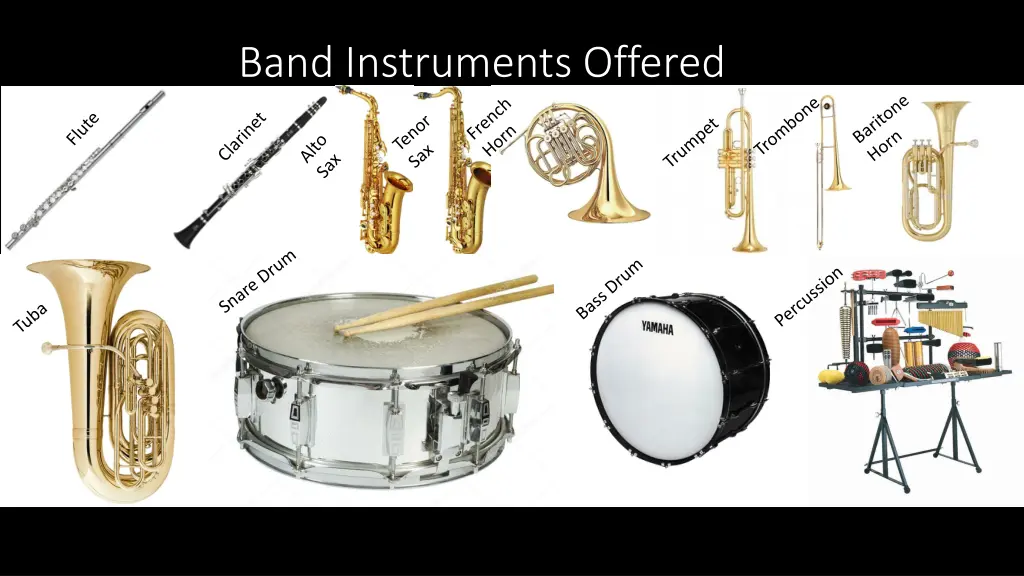 band instruments offered