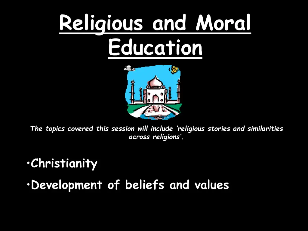 religious and moral education