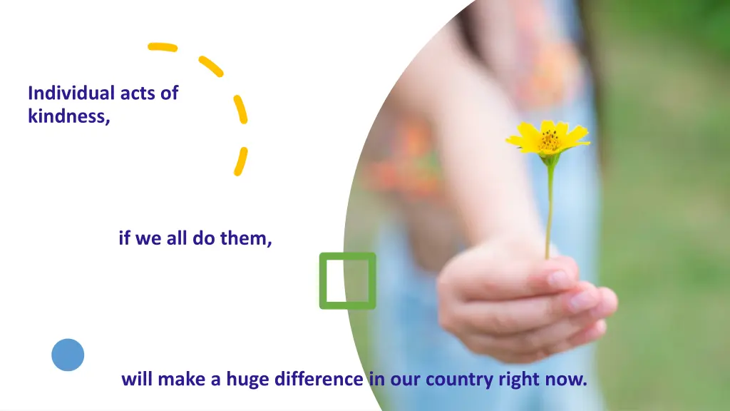 individual acts of kindness