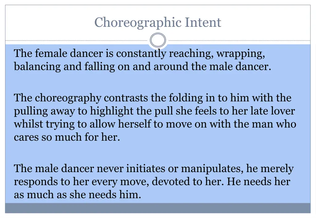choreographic intent 1