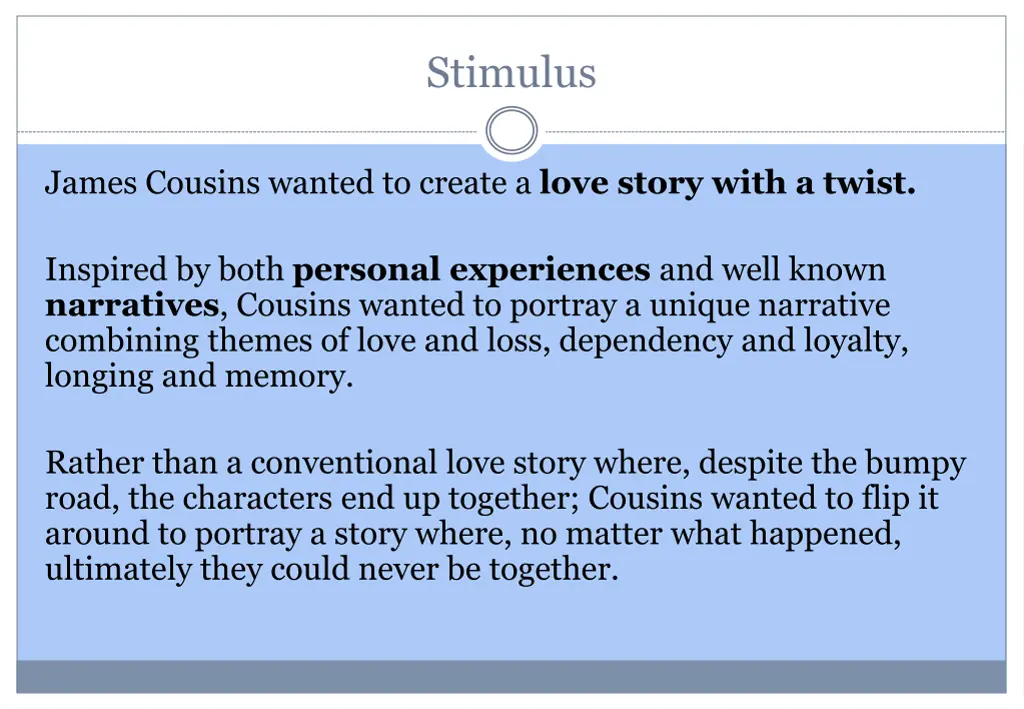 stimulus