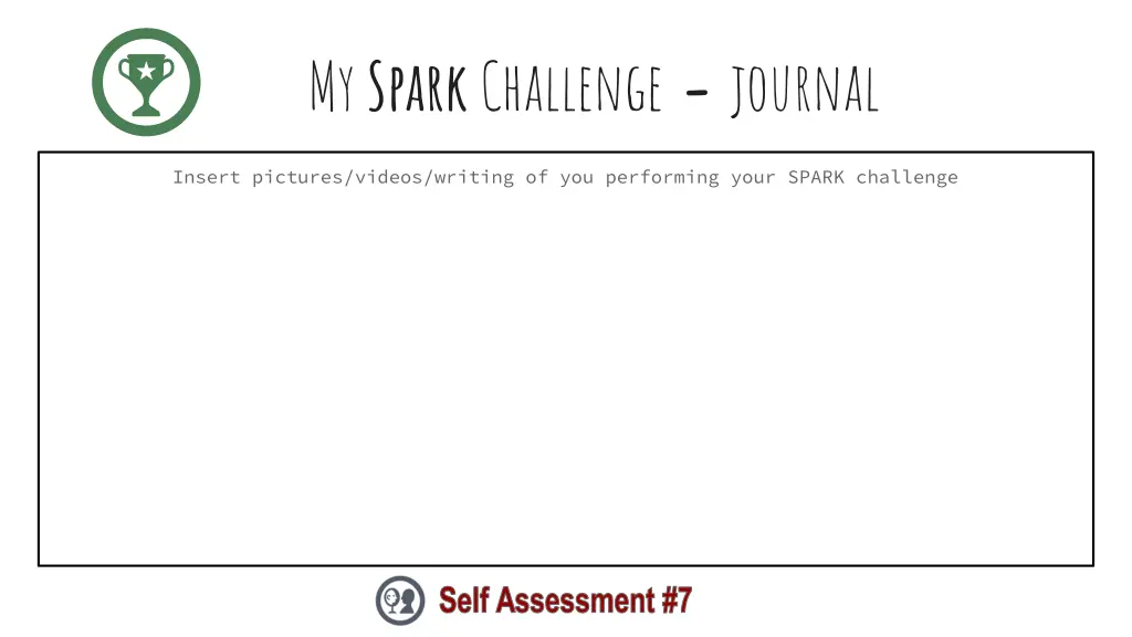 my spark challenge journal 4