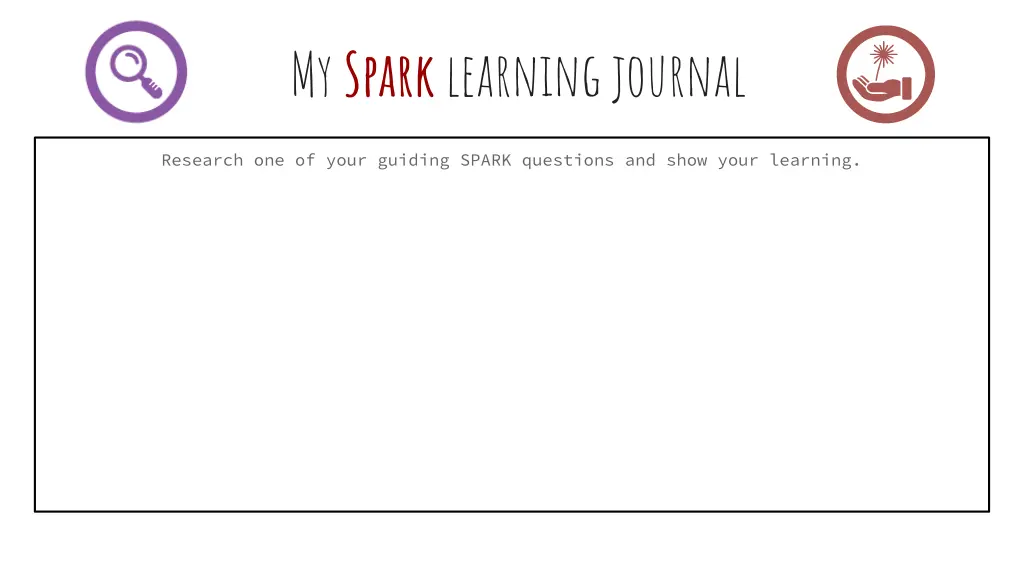 my spark learning journal 4