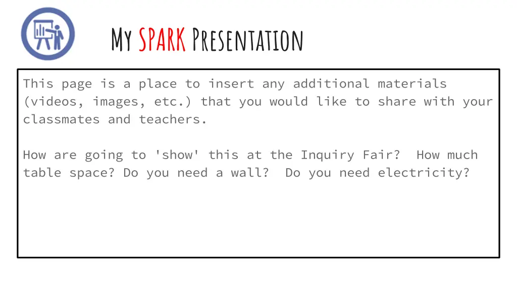 my spark presentation