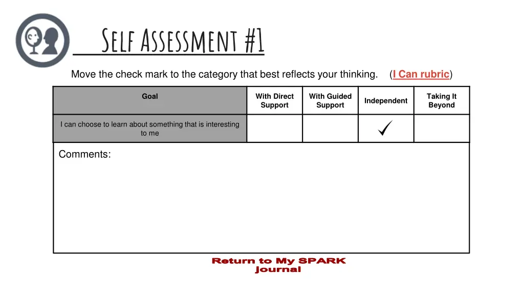 self assessment 1