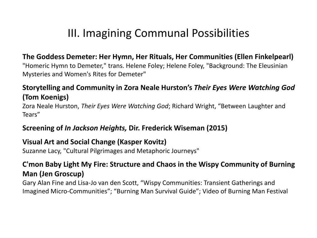 iii imagining communal possibilities