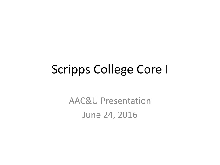 scripps college core i