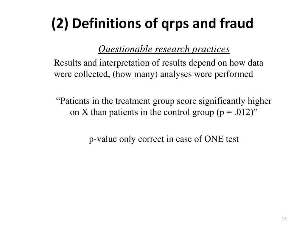 2 definitions of qrps and fraud 2