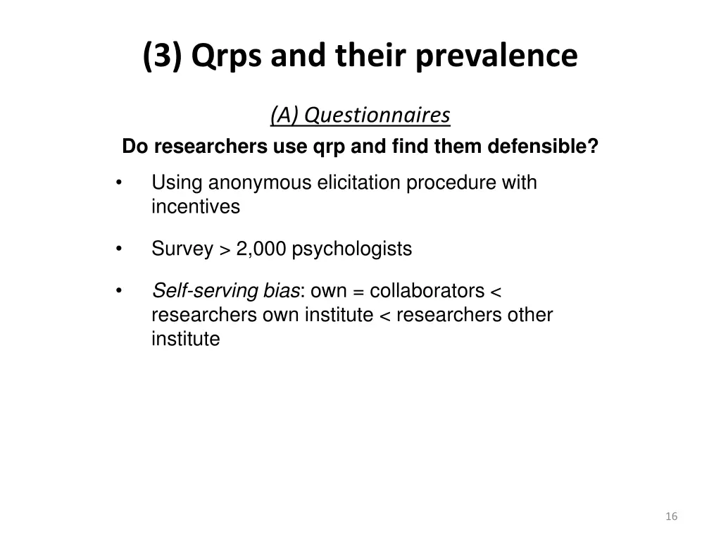 3 qrps and their prevalence 1